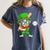 Kids St Patricks Day Shirt Leprechaun Baseball Boys Men Women's Comfort Colors T-Shirt Moss