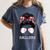 Kinda Busy Raising Ballers Messy Bun Funny Baseball Mom Women's Comfort Colors T-Shirt Moss