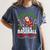 Most Likely To Play Baseball With Santa Christmas Pajamas Women's Comfort Colors T-Shirt Moss Most Likely To Play Baseball With Santa Christmas Pajamas Women's Comfort Colors T-Shirt Moss
