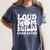 Loud Baseball Mom Builds Character Women's Comfort Colors T-Shirt Moss Loud Baseball Mom Builds Character Women's Comfort Colors T-Shirt Moss