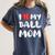 I LOVE MY BASEBALL MOM Women's Comfort Colors T-Shirt Moss I LOVE MY BASEBALL MOM Women's Comfort Colors T-Shirt Moss