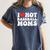 I Love Hot Baseball Moms Sport Men Women I Heart Hot Moms Women's Comfort Colors T-Shirt Moss