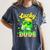 Lucky Dude Drip Baseball Shamrock St Patrick Men Boy Youth Women's Comfort Colors T-Shirt Moss