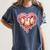 Melting Baseball Drip Heart Softball Player Lover Ice Cream Women's Comfort Colors T-Shirt Moss