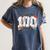 Mission 100 Days Complete Baseball 100th Day Of School Boys Women's Comfort Colors T-Shirt Moss
