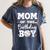 Mom Of The Birthday Boy Baseball Bday Family Women's Comfort Colors T-Shirt Moss