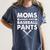 Moms Against Baseball Pants Baseball Mom Mother's Day Women's Comfort Colors T-Shirt Moss