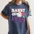 Nanny Rookie Of Year 1st Birthday Baseball Theme Matching Women's Comfort Colors T-Shirt Moss Nanny Rookie Of Year 1st Birthday Baseball Theme Matching Women's Comfort Colors T-Shirt Moss