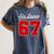 Number 67 Numbered Six Seven Baseball Jersey Style Team 67 Women's Comfort Colors T-Shirt Moss Number 67 Numbered Six Seven Baseball Jersey Style Team 67 Women's Comfort Colors T-Shirt Moss