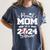 Proud Mom Of a 2024 Senior Baseball Mom 2024 Graduate Women's Comfort Colors T-Shirt Moss Proud Mom Of a 2024 Senior Baseball Mom 2024 Graduate Women's Comfort Colors T-Shirt Moss