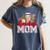 Retro Coffee Baseball Mama Mother's Day Baseball Mom Women's Comfort Colors T-Shirt Moss