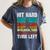 Retro Hit Hard Run Fast Turn Left Baseball Lover Women's Comfort Colors T-Shirt Moss
