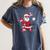 Santa Baseball Christmas Pajamas Xmas Men Kids Boys Women's Comfort Colors T-Shirt Moss Santa Baseball Christmas Pajamas Xmas Men Kids Boys Women's Comfort Colors T-Shirt Moss