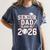 Senior Dad Class Of 2026 Graduate Baseball 2026 Graduation Women's Comfort Colors T-Shirt Moss