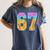 Six Seven Baseball Drip Women's Comfort Colors T-Shirt Moss Six Seven Baseball Drip Women's Comfort Colors T-Shirt Moss