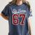 Six Seven Meme Boys Girls Kids 67 Baseball Jersey Women's Comfort Colors T-Shirt Moss