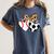 Soccer Baseball Heart Soccer Baseball Mom Women's Comfort Colors T-Shirt Moss