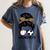 Soccer Baseball Mom Of Both Messy Bun Leopard Mother's Day Women's Comfort Colors T-Shirt Moss