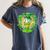 St Patrick Day Baseball Drip Ice Cream Baseball Home Plate Women's Comfort Colors T-Shirt Moss St Patrick Day Baseball Drip Ice Cream Baseball Home Plate Women's Comfort Colors T-Shirt Moss