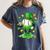 St Patrick Day Baseball Drip Ice Cream Baseball Women's Comfort Colors T-Shirt Moss