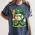 St Patricks Day Baseball Ice Cream Baseball Player Cartoon Women's Comfort Colors T-Shirt Moss St Patricks Day Baseball Ice Cream Baseball Player Cartoon Women's Comfort Colors T-Shirt Moss