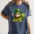 St Patrick’s Day Baseball Shamrock Player Women's Comfort Colors T-Shirt Moss