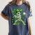 St Patricks Day Baseball Skeleton Irish Leprechaun Hat Boys Women's Comfort Colors T-Shirt Moss