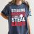 Stealing Hearts Like I Steal Bases Cute Baseball Kids Women's Comfort Colors T-Shirt Moss Stealing Hearts Like I Steal Bases Cute Baseball Kids Women's Comfort Colors T-Shirt Moss