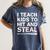 I Teach Kids To Hit And Steal Baseball Coach Sport Lover Men Women's Comfort Colors T-Shirt Moss I Teach Kids To Hit And Steal Baseball Coach Sport Lover Men Women's Comfort Colors T-Shirt Moss