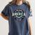 Team America 1776 4th Of July Patriotic Baseball Women's Comfort Colors T-Shirt Moss