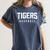 Tigers Baseball Inspired Women's Comfort Colors T-Shirt Moss Tigers Baseball Inspired Women's Comfort Colors T-Shirt Moss