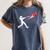 Valentines Day Baseball Batter Silhouette Heart Women's Comfort Colors T-Shirt Moss
