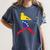 Venezuela Baseball Women's Comfort Colors T-Shirt Moss Venezuela Baseball Women's Comfort Colors T-Shirt Moss