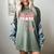Baseball Mom 50 Number 50 Jersey Team Numbered Jersey Women's Comfort Colors T-Shirt Berry