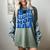 In My Baseball Mom Ear Blue Women's Comfort Colors T-Shirt Berry