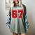 Number 67 Numbered Six Seven Baseball Jersey Style Team 67 Women's Comfort Colors T-Shirt Berry Number 67 Numbered Six Seven Baseball Jersey Style Team 67 Women's Comfort Colors T-Shirt Berry