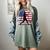Women's Batter Patriotic American Flag Baseball Silks Women's Comfort Colors T-Shirt Berry