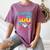 100 Days Of School Baseball Drip 100 Days Boy Girl Kids Women's Comfort Colors T-Shirt Blue Jean