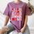 6 7 Bruh Six Seven Valentine Heart Baseball Women's Comfort Colors T-Shirt Blue Jean