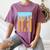 Baseball Drip Dripping Ice Cream Sport Player American Flag Women's Comfort Colors T-Shirt Blue Jean Baseball Drip Dripping Ice Cream Sport Player American Flag Women's Comfort Colors T-Shirt Blue Jean
