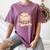 Baseball Drip Ice Cream Melting Illustration Women's Comfort Colors T-Shirt Blue Jean