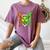 Baseball Drip Ice Cream St Patricks Day Shamrock Women's Comfort Colors T-Shirt Blue Jean