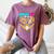 Baseball Drip Number 67 Ice Cream Home Plate Drip Women's Comfort Colors T-Shirt Blue Jean