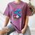 Baseball Ice Cream Drip 100 Days Of School Student Teacher Women's Comfort Colors T-Shirt Blue Jean