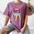 Baseball Ice Cream Drip Home Plate Glove Respect Drip 2 Side Women's Comfort Colors T-Shirt Blue Jean