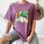 Baseball St Patricks Day Lucky Baseball Player Shamrock Women's Comfort Colors T-Shirt Blue Jean