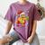 Christmas Gingerbread Man Baseball Player Catcher Women's Comfort Colors T-Shirt Blue Jean