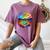 Colorful Baseball Field Home Run Baseball Player Fans Women's Comfort Colors T-Shirt Blue Jean Colorful Baseball Field Home Run Baseball Player Fans Women's Comfort Colors T-Shirt Blue Jean