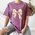 Coquette Bow Baseball Mama Baseball Mom Women Women's Comfort Colors T-Shirt Blue Jean Coquette Bow Baseball Mama Baseball Mom Women Women's Comfort Colors T-Shirt Blue Jean