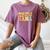 Groovy Somebody's Loud Mouth Mama Baseball Mom Mother's Day Women's Comfort Colors T-Shirt Blue Jean
